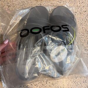 OOFOS OOahh Slide Sandals, Gray